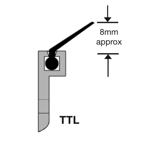 TTL Stop Seal - 2100mm Length - Satin Anodised Aluminium - view 2