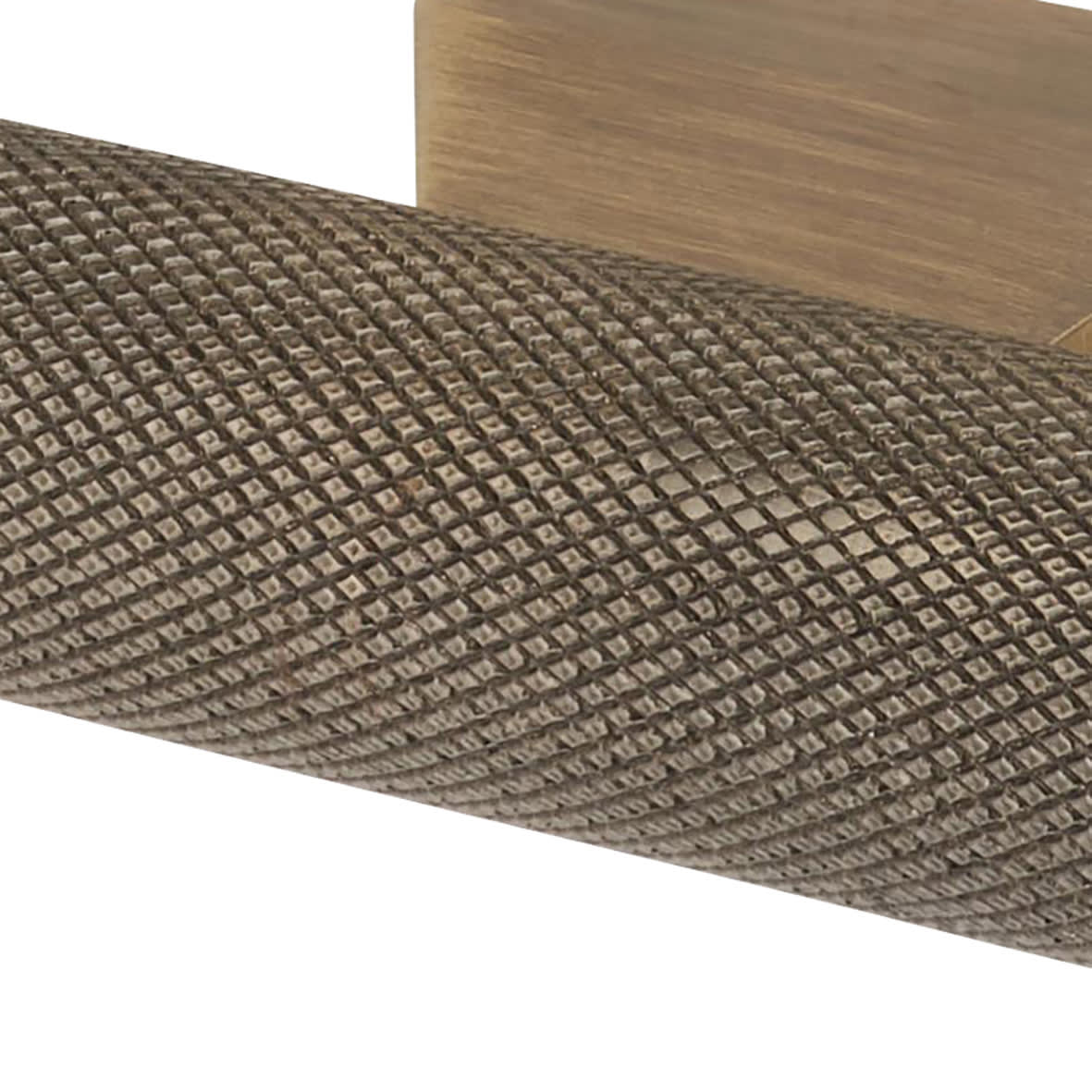 Rectangular Knurled Door Knocker - Antique Brass - 145 x 100mm - view 4