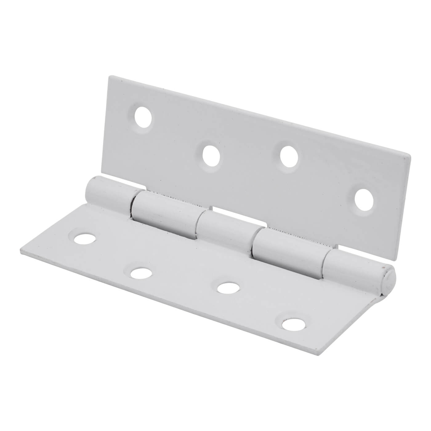 Steel Butt Door Hinge - 100 x 72mm - White - Pair - view 3