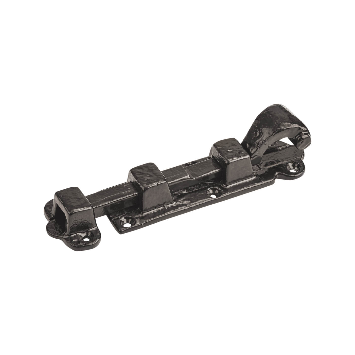 Elan Metalised Antique Black Iron Straight Barrel Bolt - Blacksmith Range - 152 x 37mm - view 2