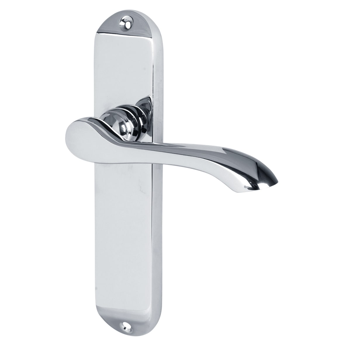 Polished Chrome Scroll Latch Door Handles Pack - Ancona Range - view 2