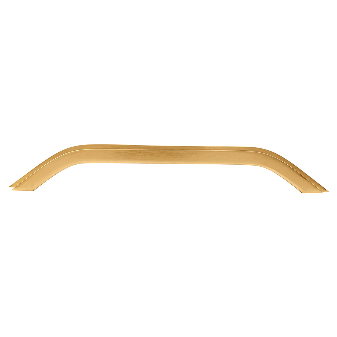 Aries Bow Cabinet Pull Handle - 192mm Centres - Satin Brass - view 2
