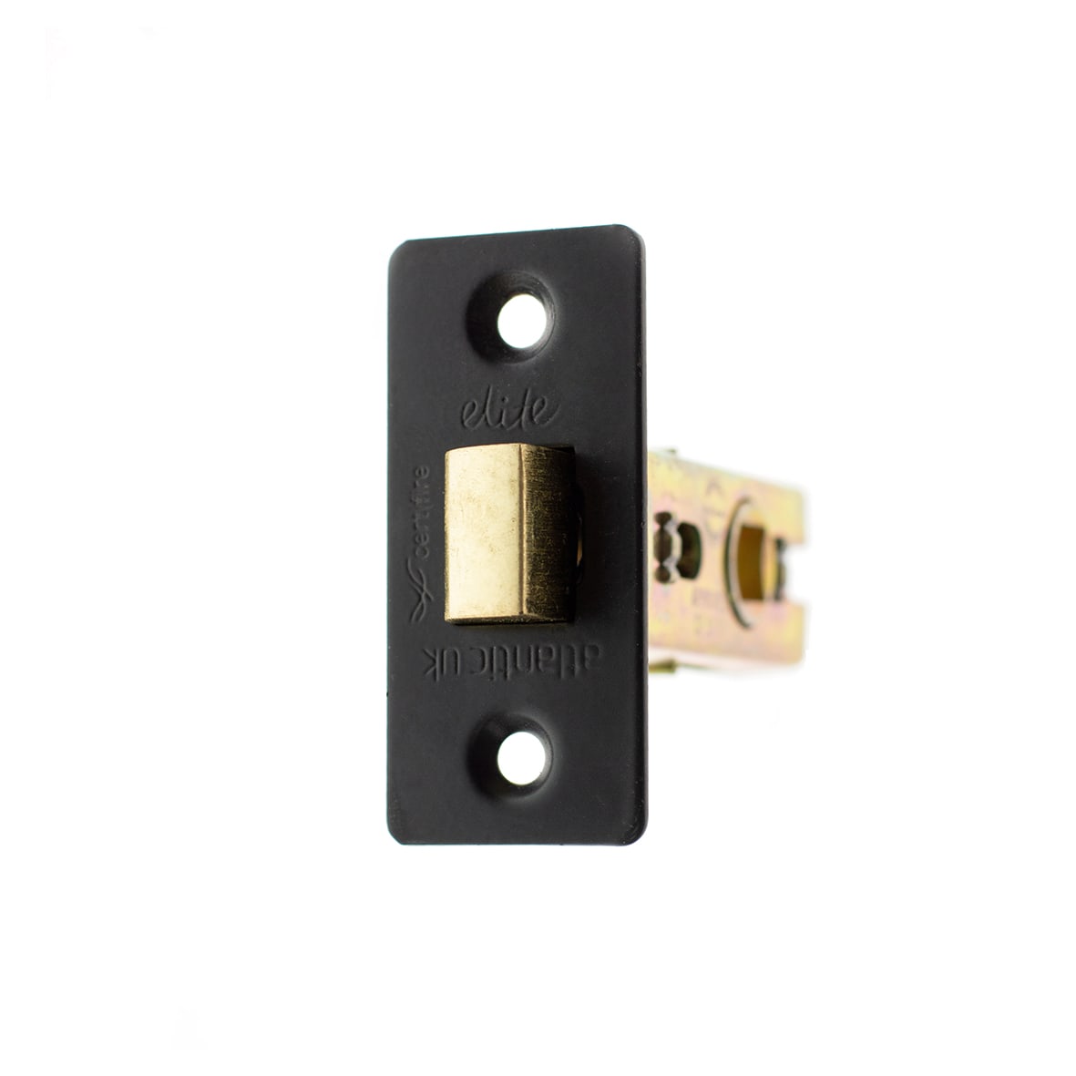 Fire-Rated Tubular Latch - 63mm Case - 45mm Backset - Square - Matt Black - view 2