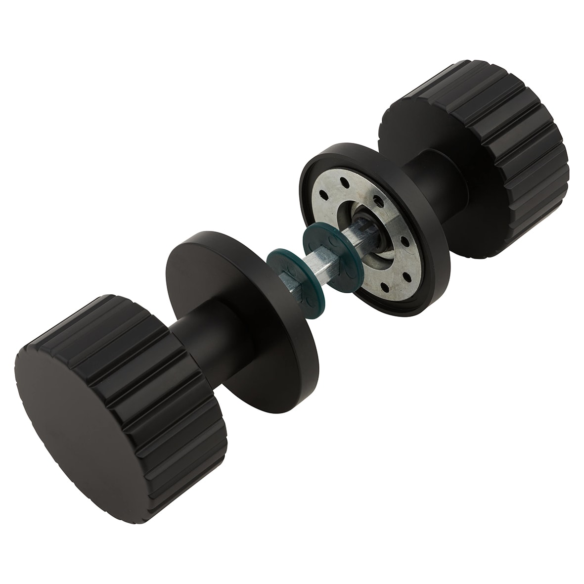 Matt Black Mortice Door Knob - 60mm Rose Diameter - Cog Range - view 4