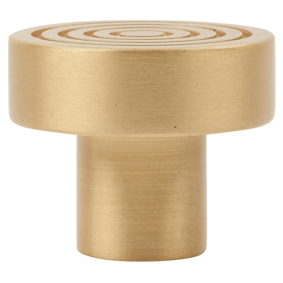Hoxton Murray Round Cabinet Knob - 30mm Diameter - Satin Brass - view 2