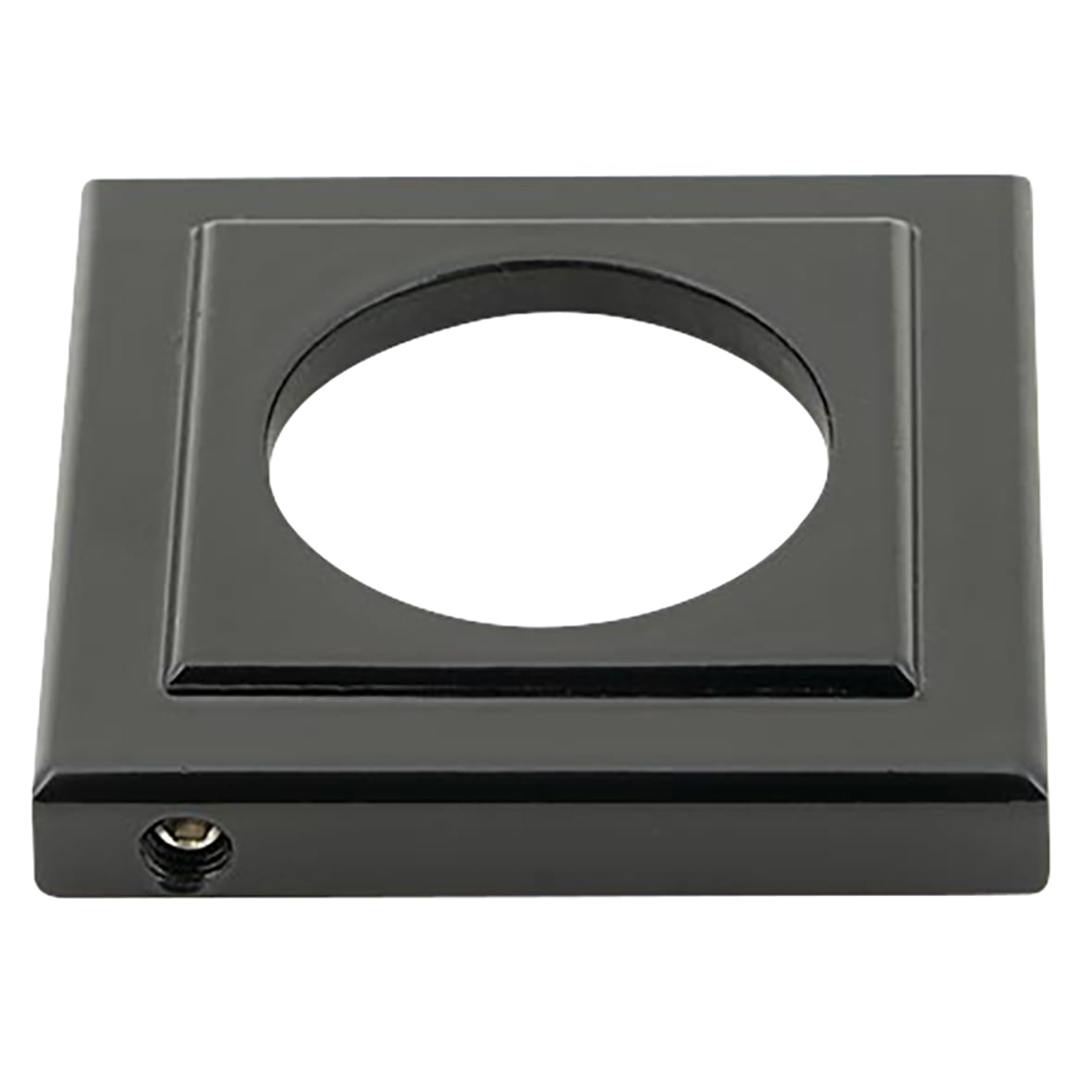 Black Door Handles on Square Rose - Avon Range - view 3