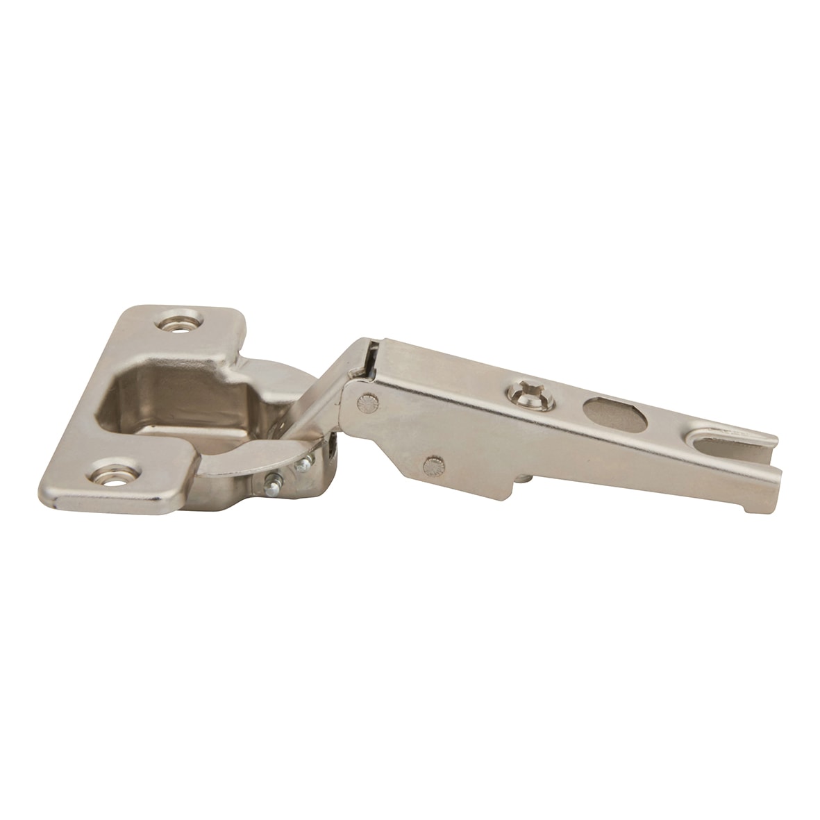 Slide On MODUL Cabinet Hinge Pack - 100° - Sprung - Overlay - Zinc Plated - Pair - view 3