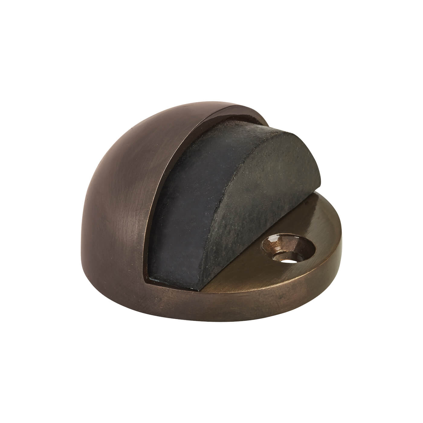 Half Moon Oval Door Stop - 25 x 45mm - Dark Bronze - view 2