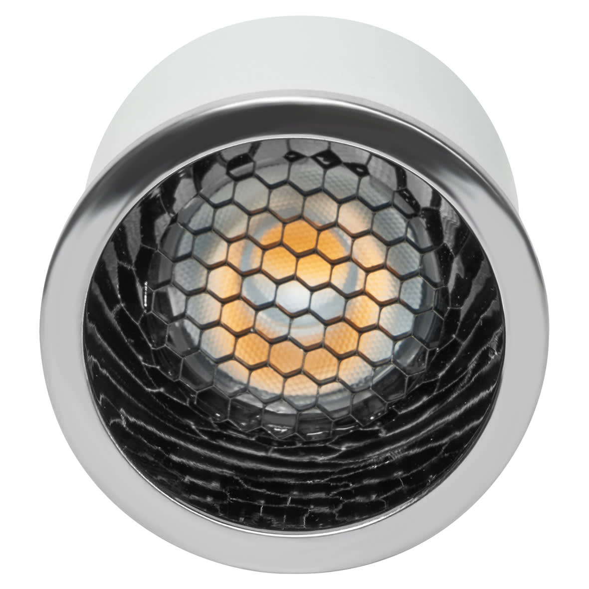 Forum Inlight Anti-Glare 4.8W GU10 LED Dimmable Spotlight Lamp - 3000K Warm White - Polished Chrome - view 2