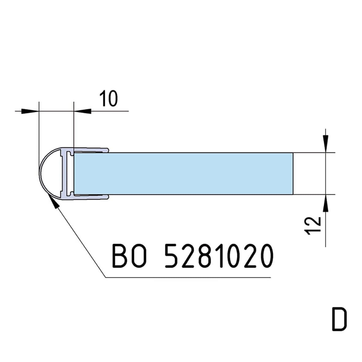 Bilbao Basic Glass to Wall Shower Hinge - Double Sided - 8-12mm Glass - Polished Chrome - view 2