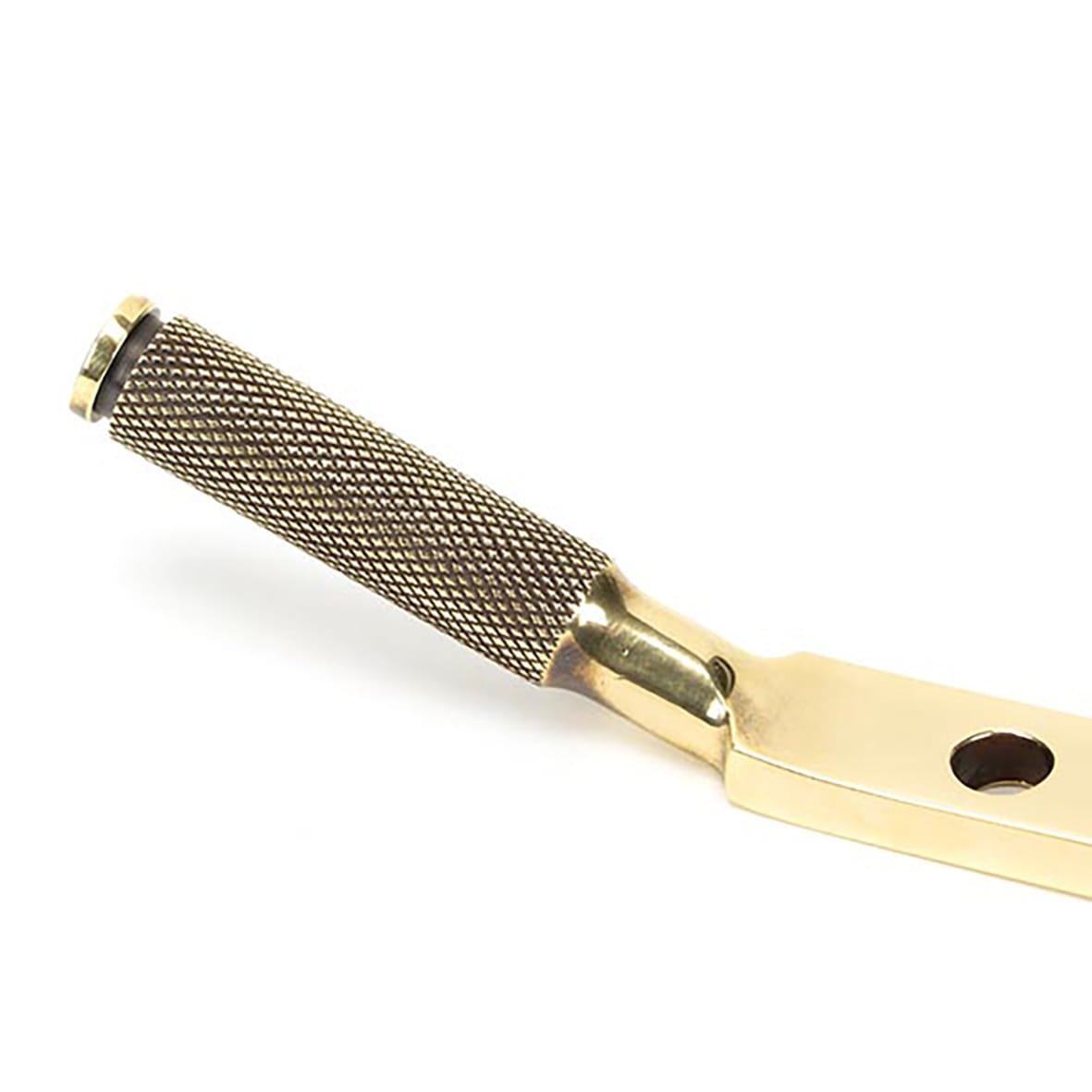 Brompton Knurled Casement Window Stay - 8"/200mm Length - Aged Brass - view 2