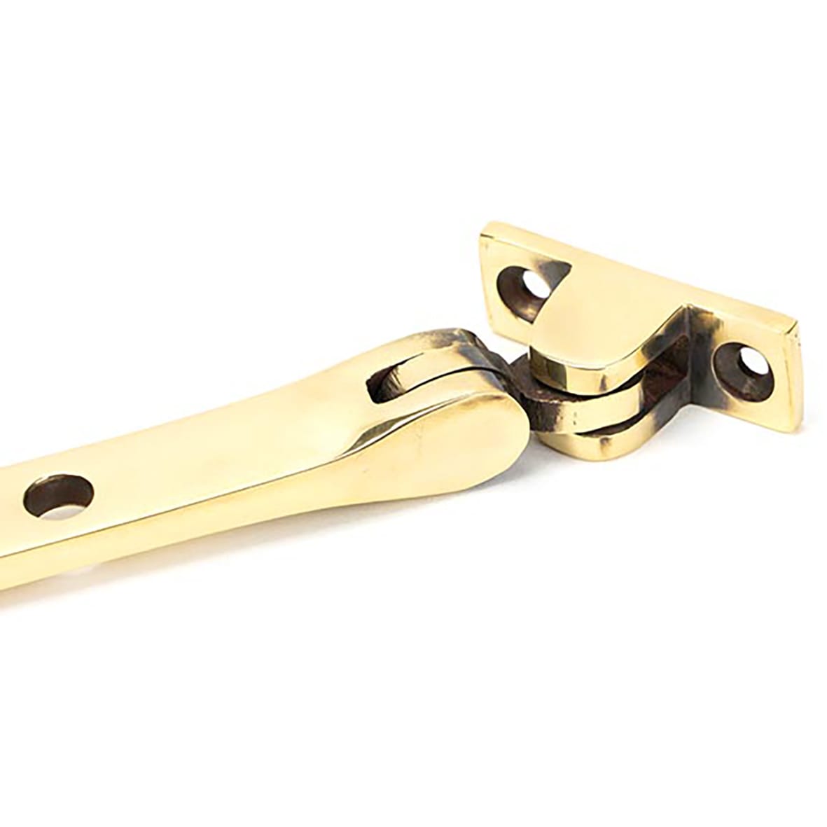 Brompton Knurled Casement Window Stay - 8"/200mm Length - Aged Brass - view 3