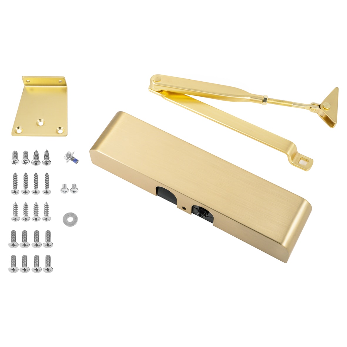 83 Series Overhead Fire Door Closer - Power Size 2-4 - Push/Pull Mounting - Satin Brass - view 2
