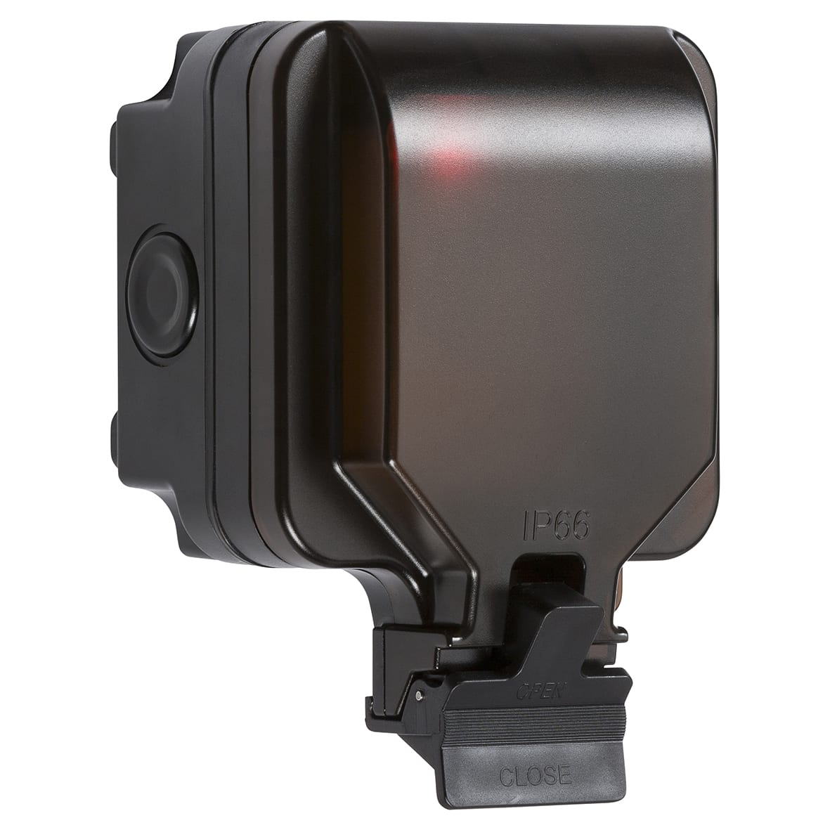 13A 1 Gang Outdoor Weatherproof Switched Fused Spur - Black - view 7