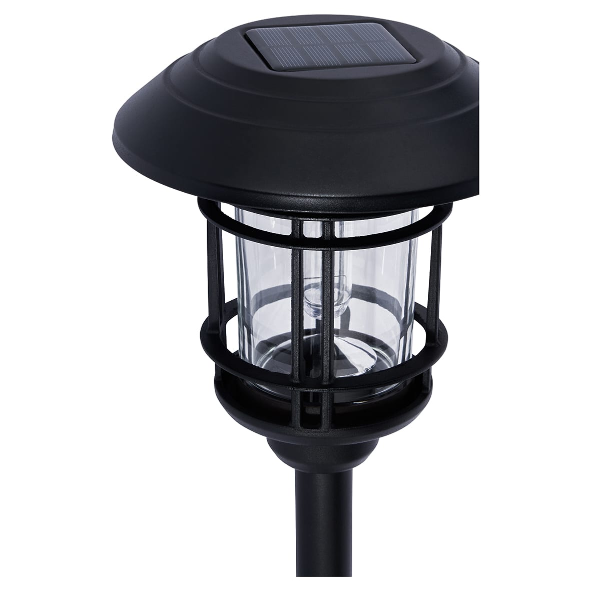Forum Zink Tanfield LED Solar Bollard Post Light with Spike - IP44 - 3000K Warm White - Black - view 3
