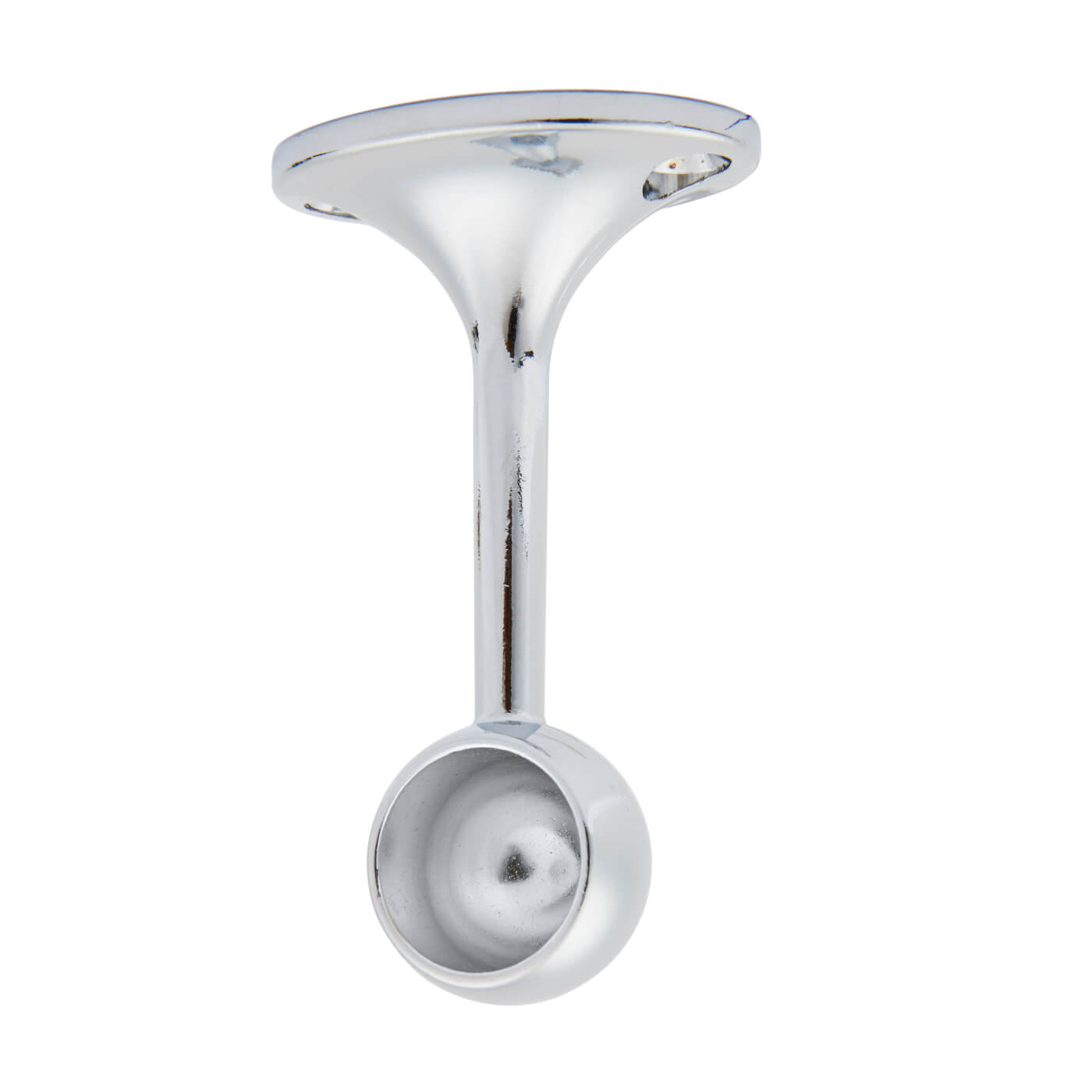 25mm Hanging Rail End Bracket - Polished Chrome - view 2