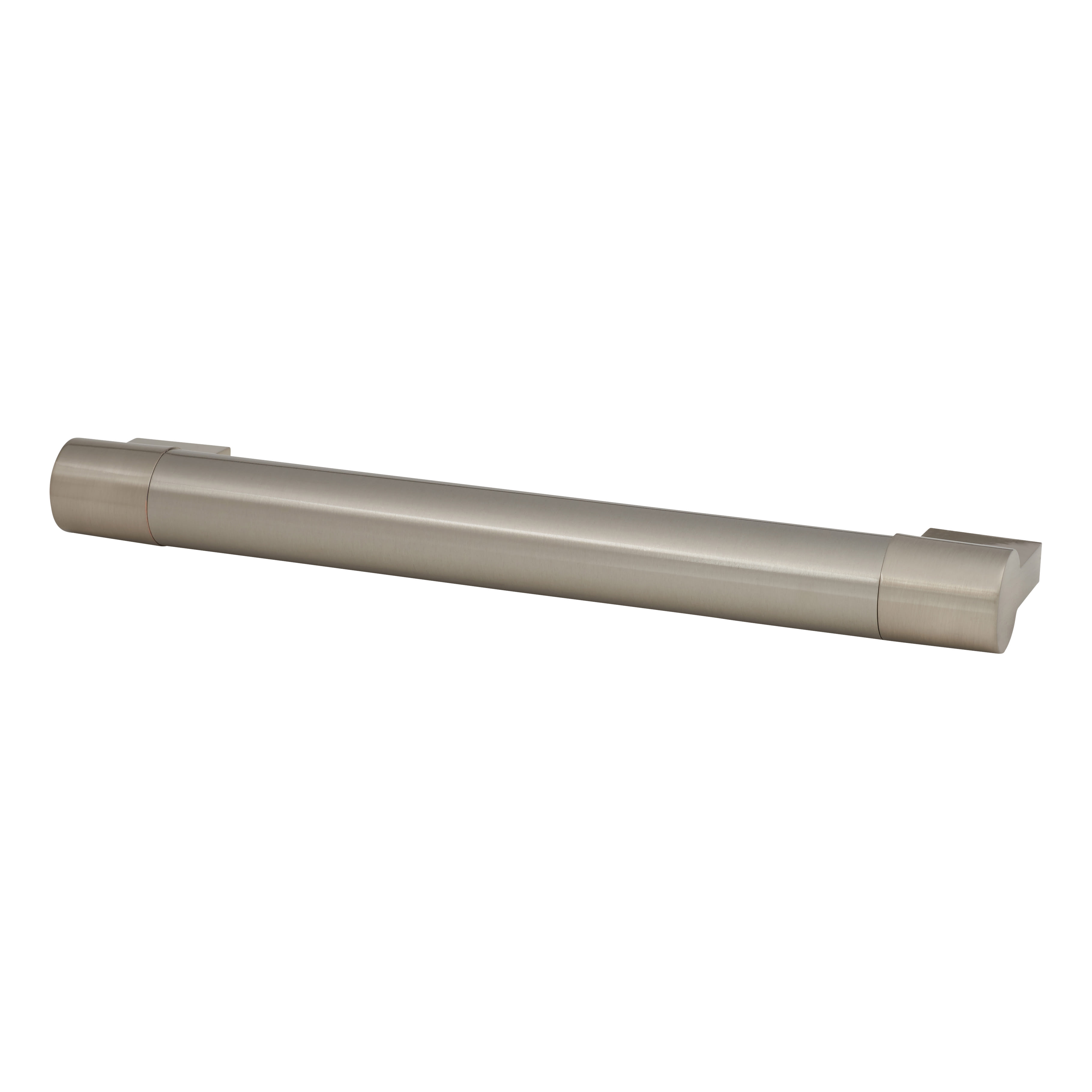 22mm Chunky Keyhole D-Bar Cabinet Pull Handle - 192mm Centres - Brushed Nickel - view 2