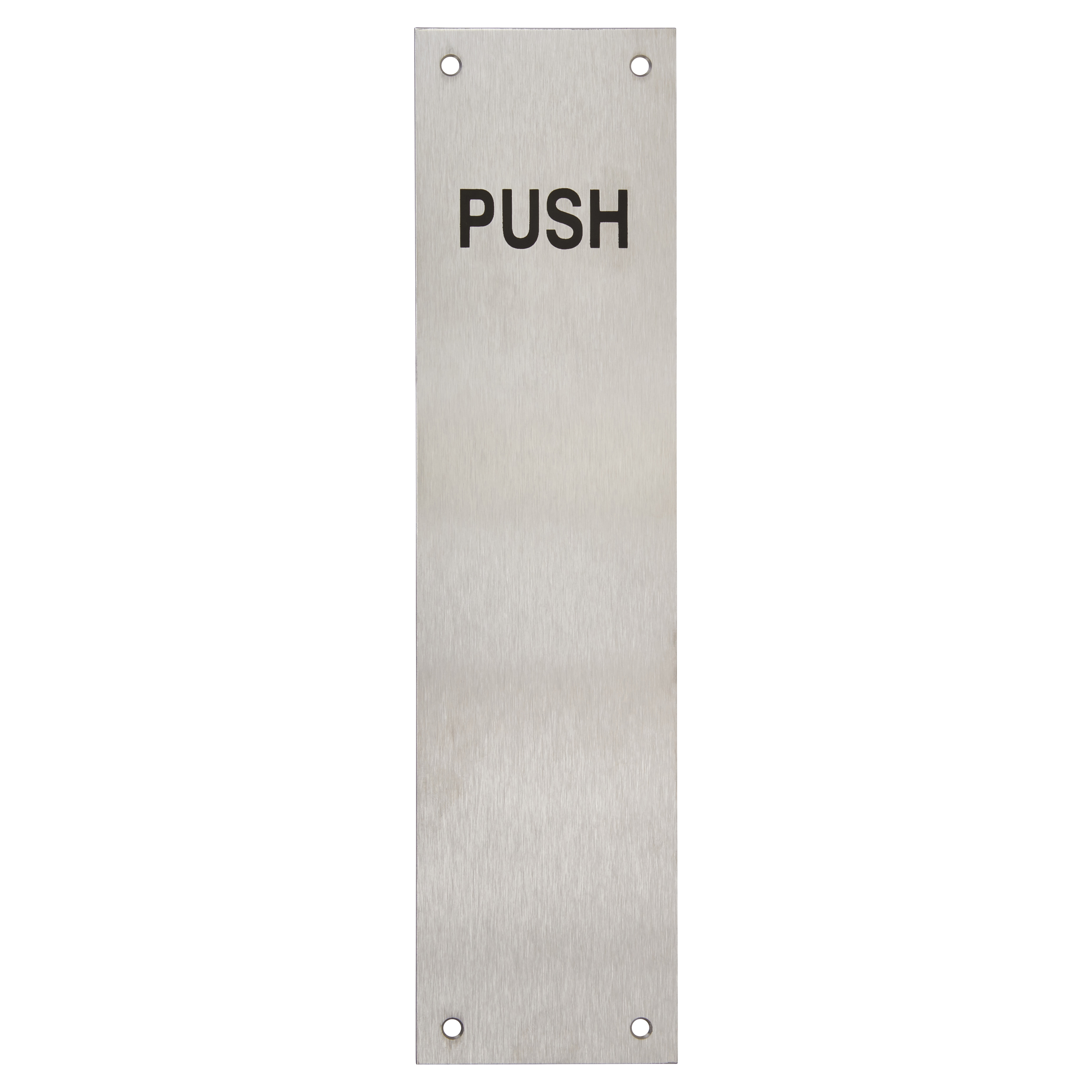 Stainless Steel Finger Plate - Push - 300 x 75 x 1.2mm - Satin - view 2