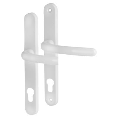 White uPVC Multipoint Door Handles - 92mm c/c - Balmoral Range - view 2