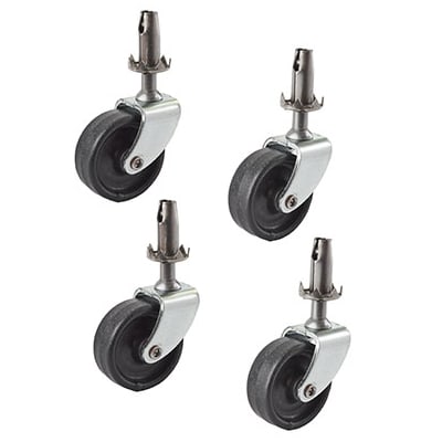 Classic Furniture Castor - Peg Fixed - 43kg Max Weight - 31mm Diameter - Black -Pack of 4 - view 2