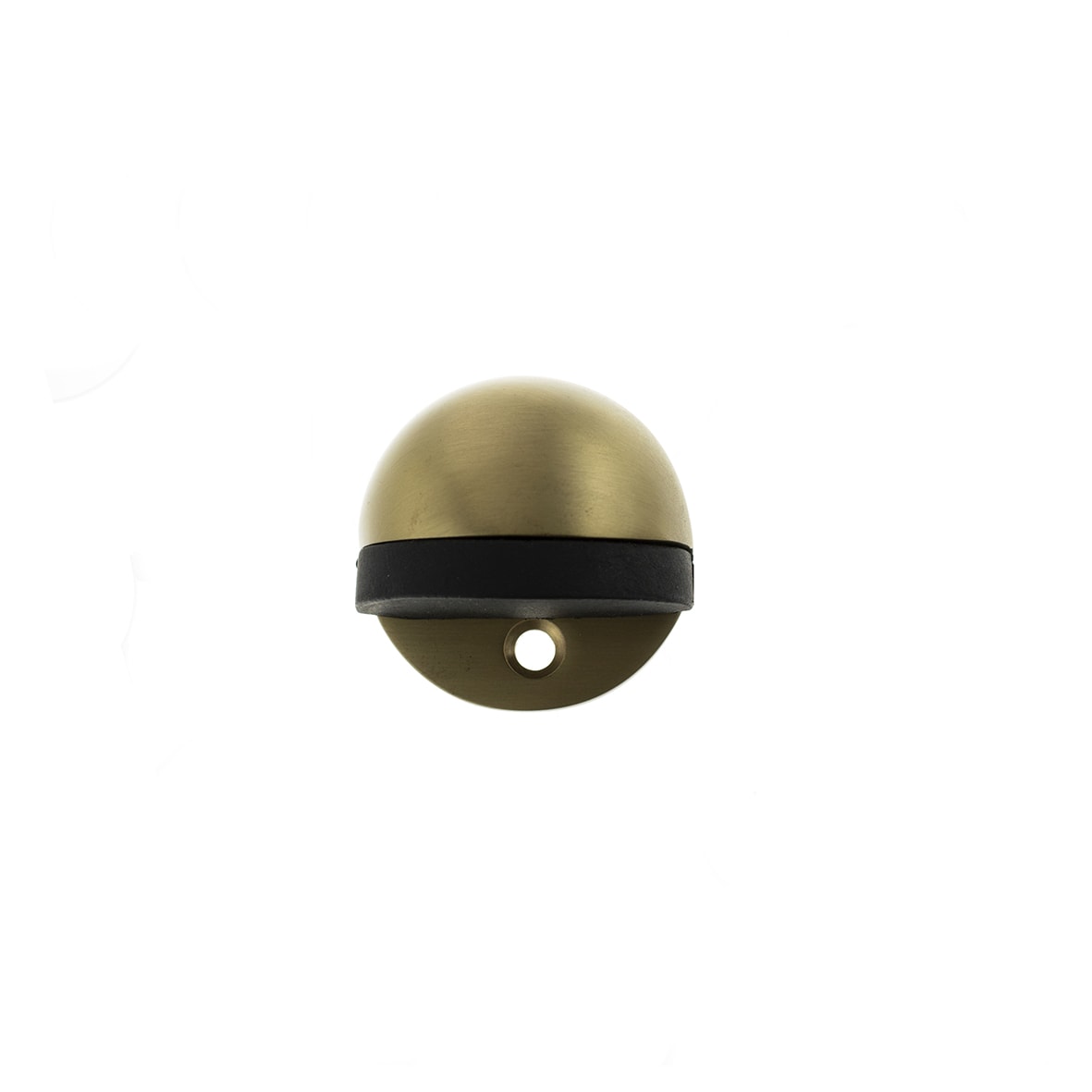 Half Moon Floor Door Stop - 26 x 40mm - Satin Brass - view 2