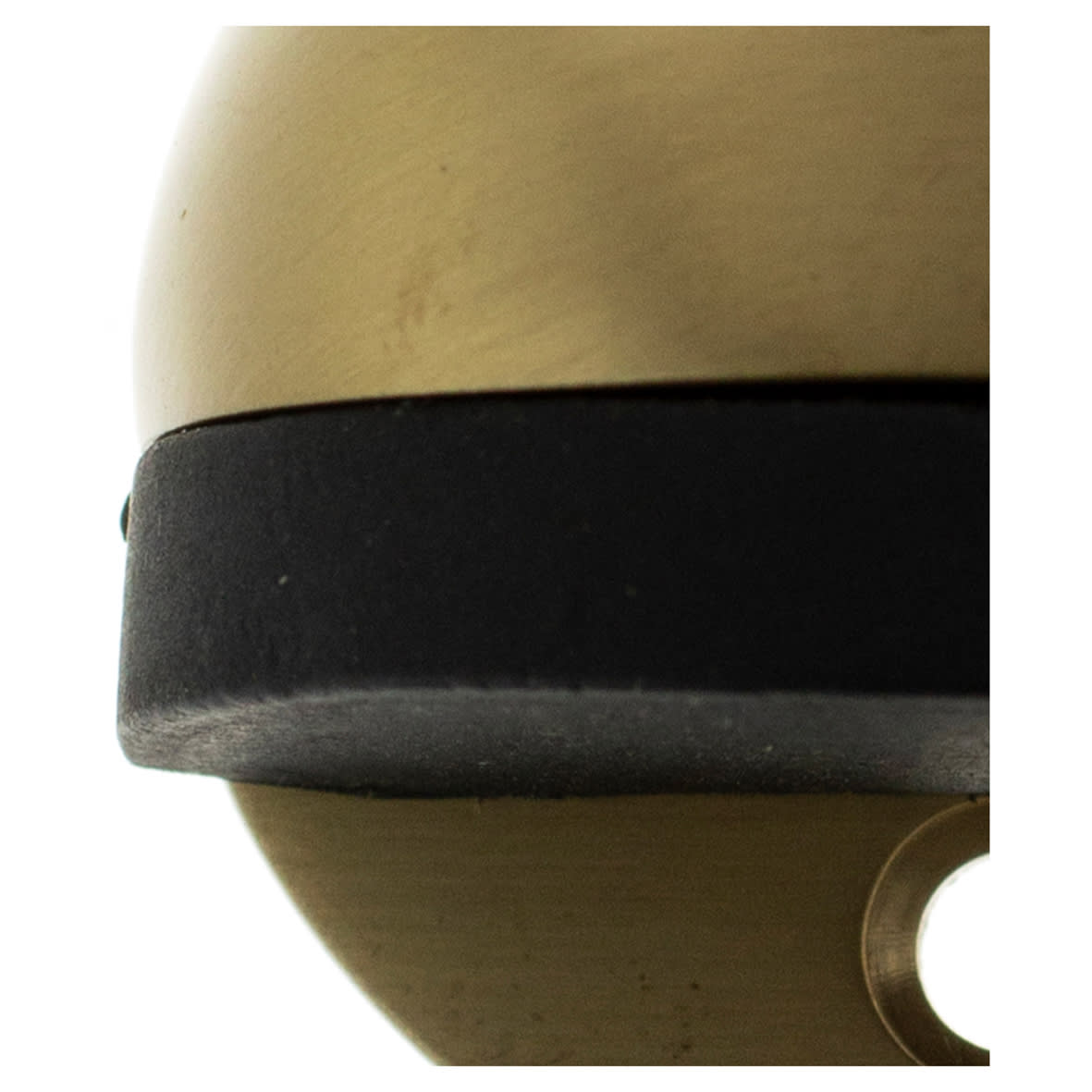 Half Moon Floor Door Stop - 26 x 40mm - Satin Brass - view 3