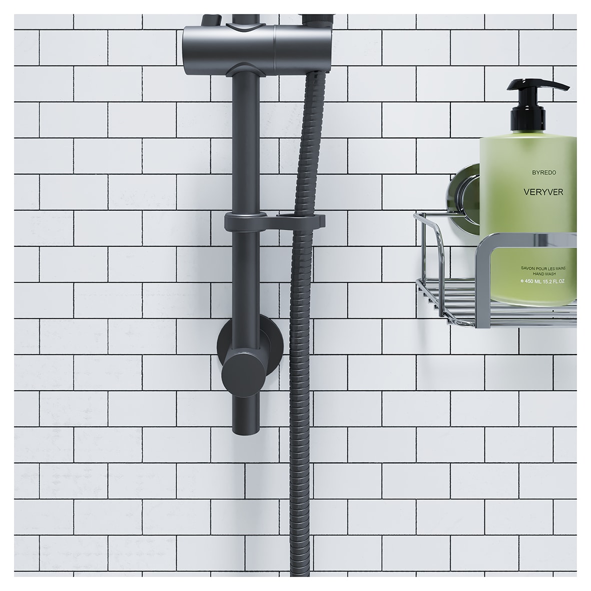 Presion Shower Hose - 1.75m - Matt Black - view 2