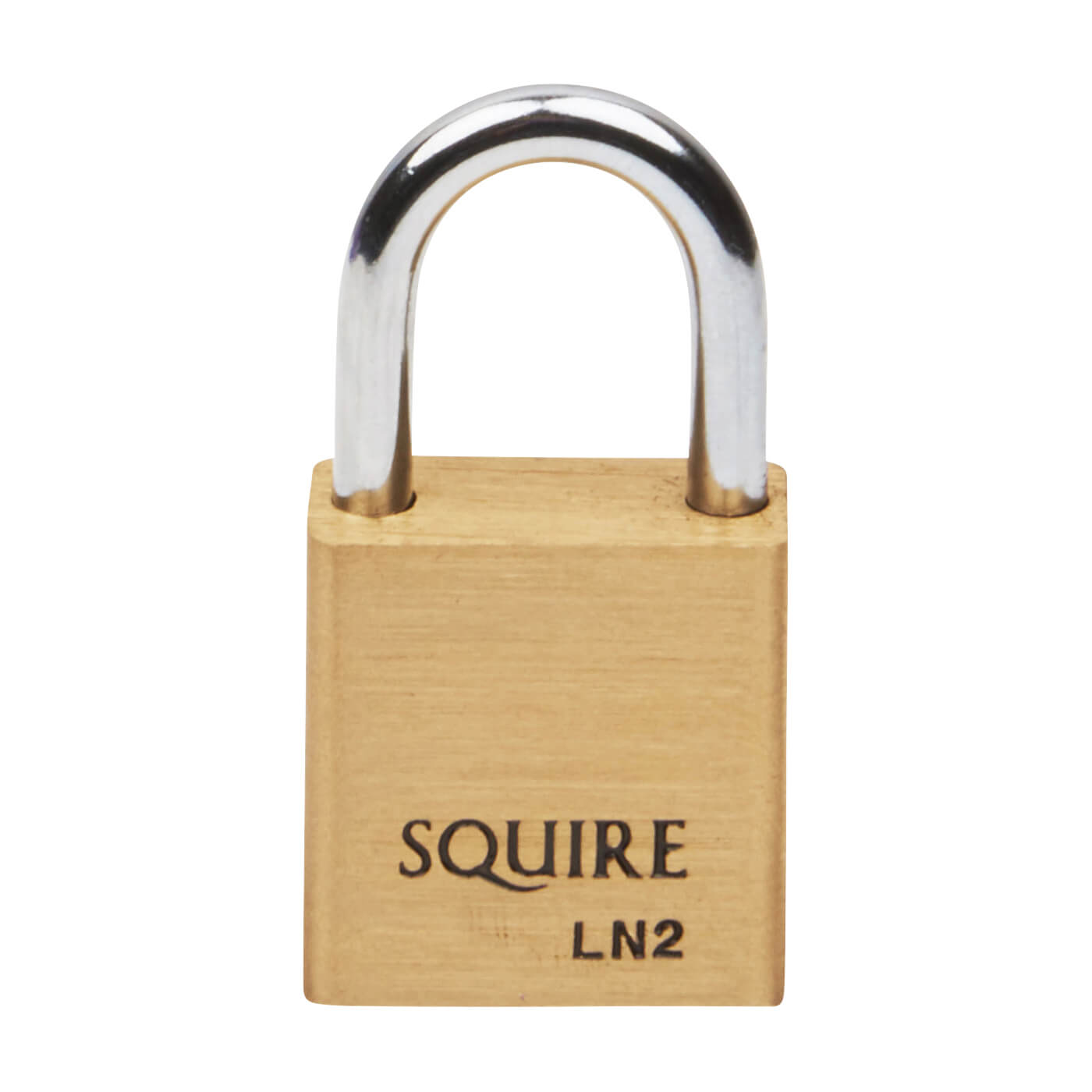 Lion Open Shackle Padlock - 25mm Body - 16.5 x 13.5mm Shackle - Brass - view 4