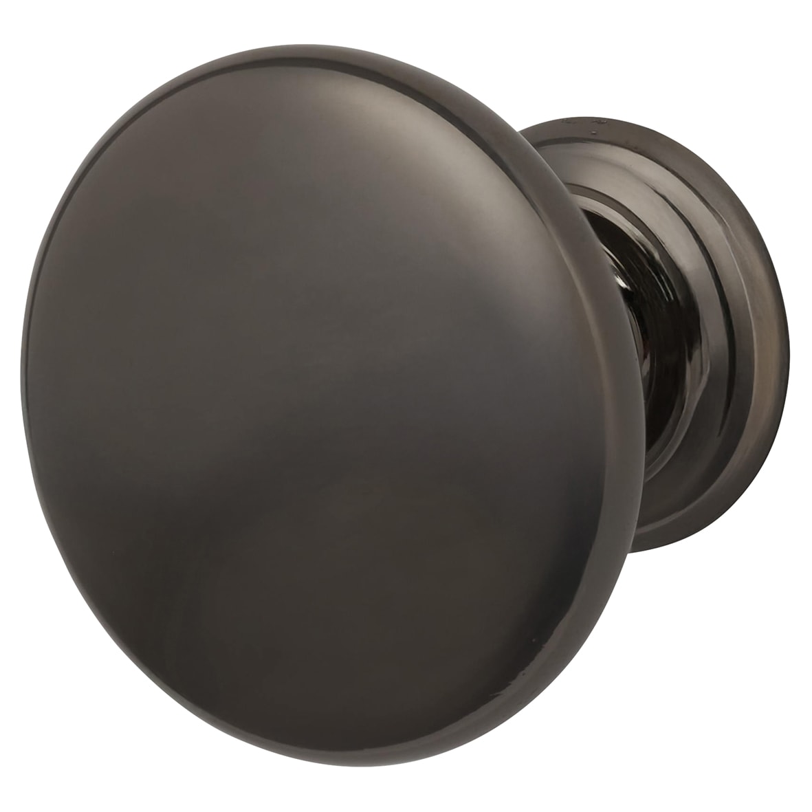 Crofts & Assinder Monmouth Round Cabinet Knob - 32mm Diameter - Black Nickel - view 2