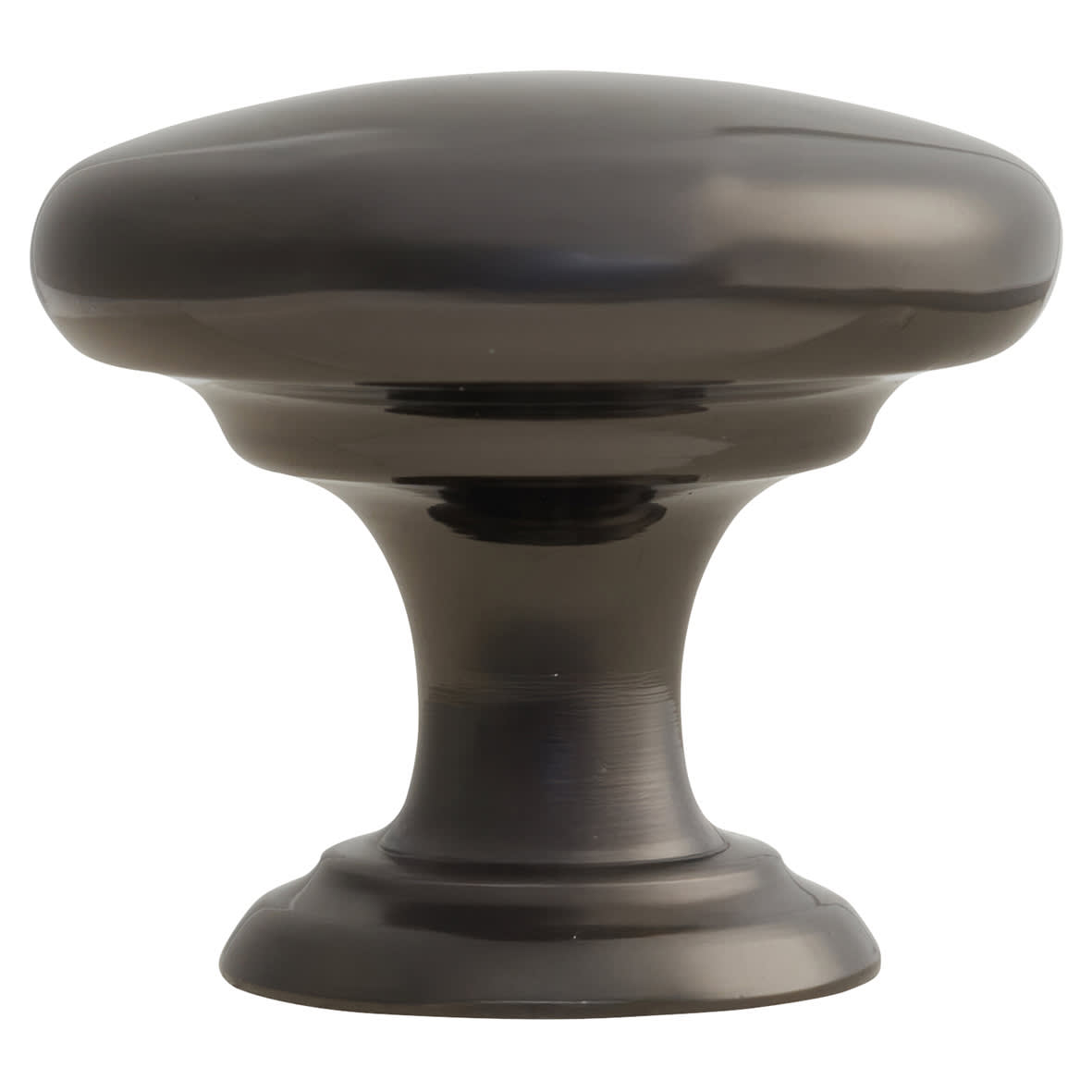 Crofts & Assinder Monmouth Round Cabinet Knob - 32mm Diameter - Black Nickel - view 3