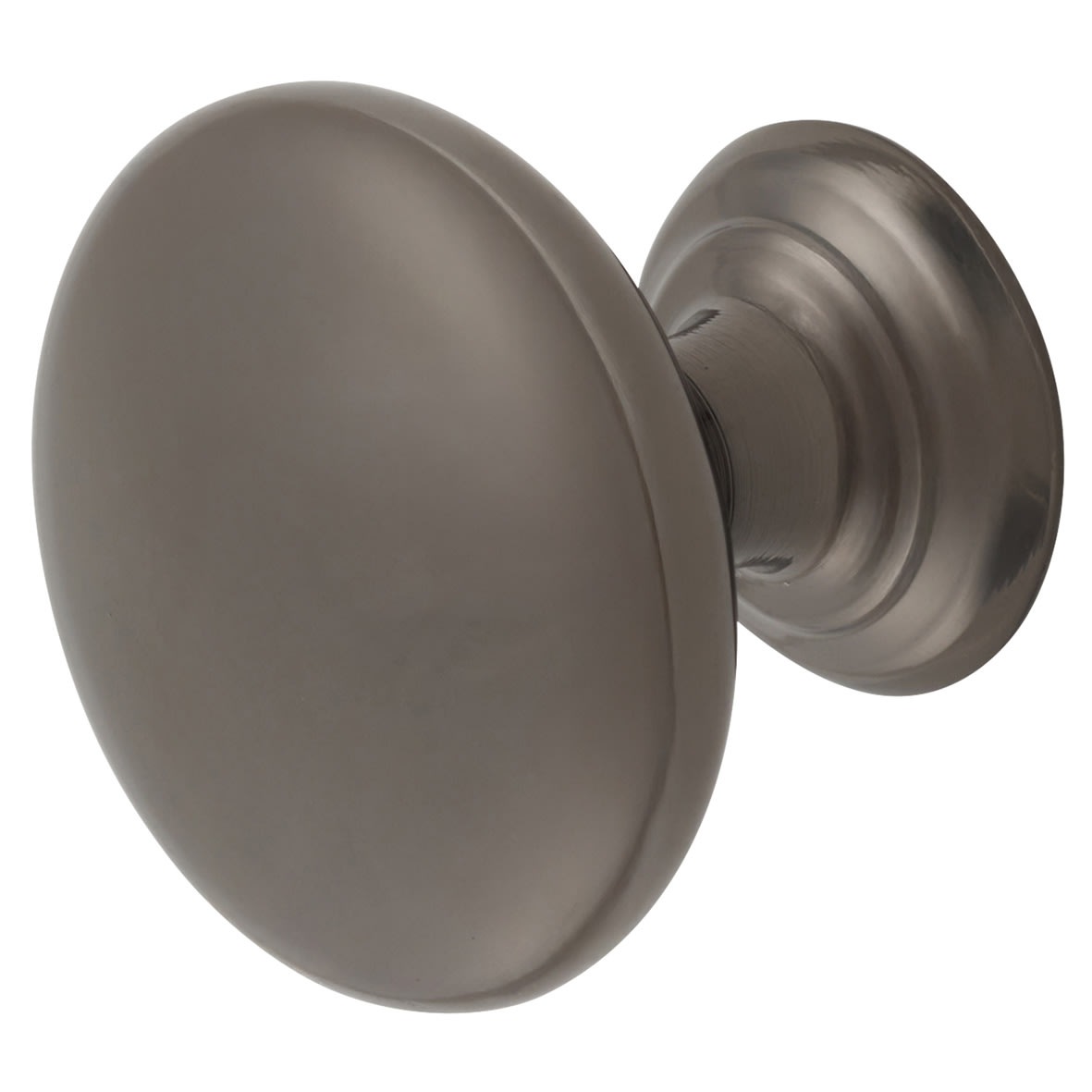 Crofts & Assinder Monmouth Round Cabinet Knob - 32mm Diameter - Black Nickel - view 4