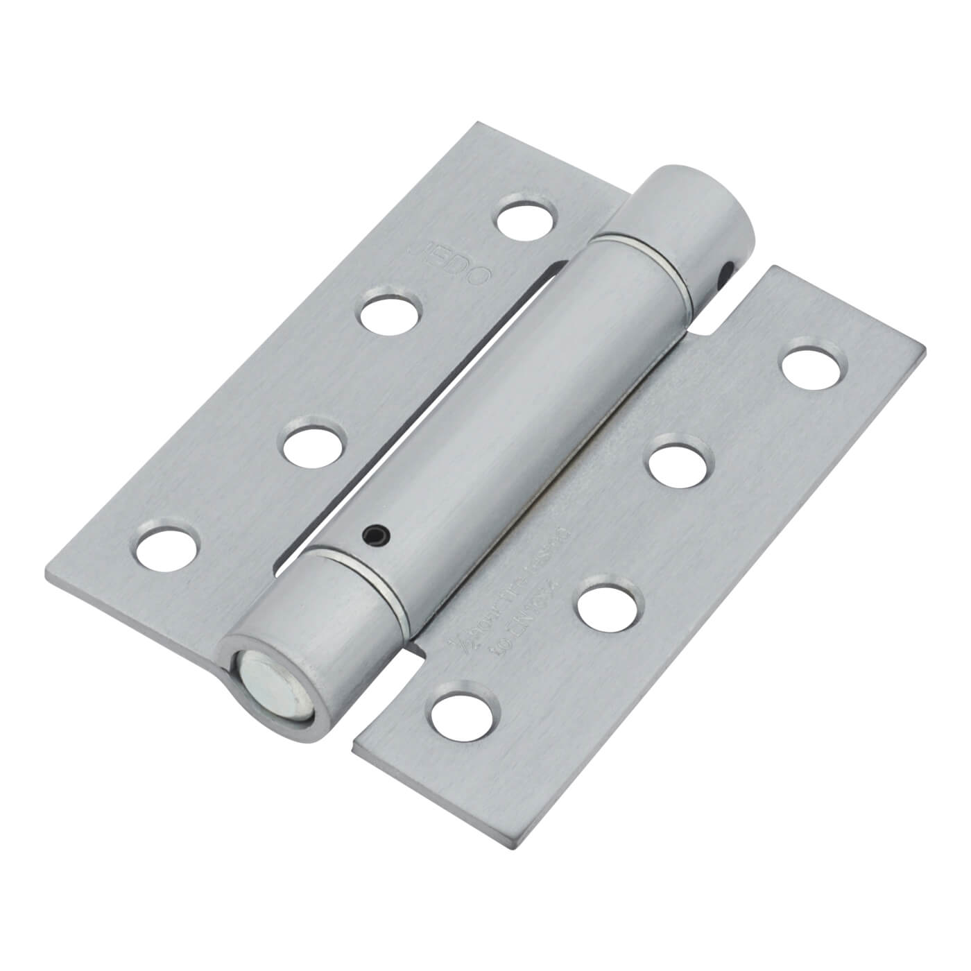 Adjustable Self Closing Fire Door Spring Hinge - 102 x 76 x 3mm - Satin Chrome - Pack of 3 - view 2