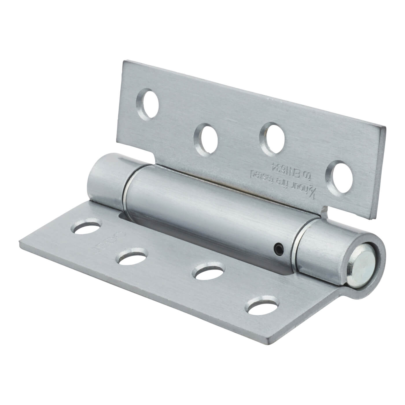 Adjustable Self Closing Fire Door Spring Hinge - 102 x 76 x 3mm - Satin Chrome - Pack of 3 - view 3