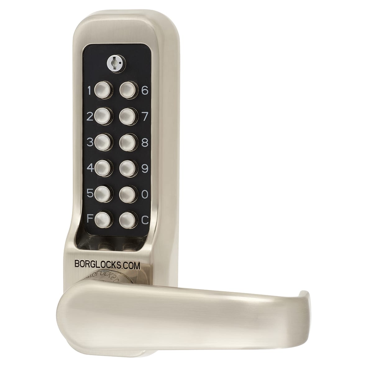 Borg BL7001 Easicode Pro Heavy Duty Push Button Code Lock and Tubular Latch - Stainless Steel - view 2