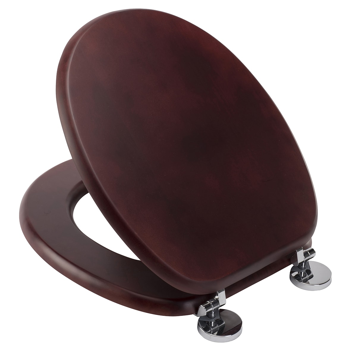 Davos Flexi-Fix Standard Close Wooden Toilet Seat - Mahogany - view 3