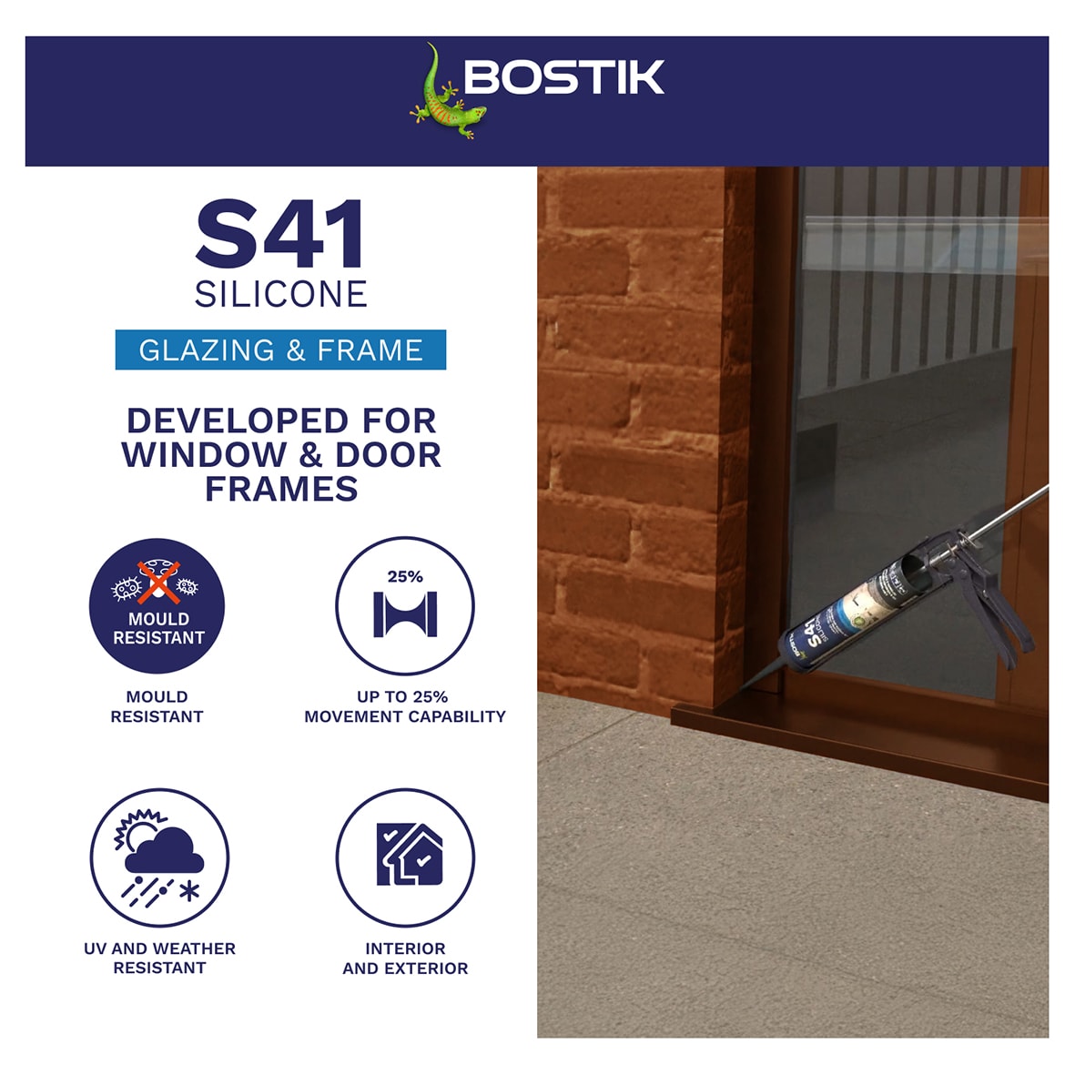 S41 Window & Frame Sealant - 310ml - Brown - view 3
