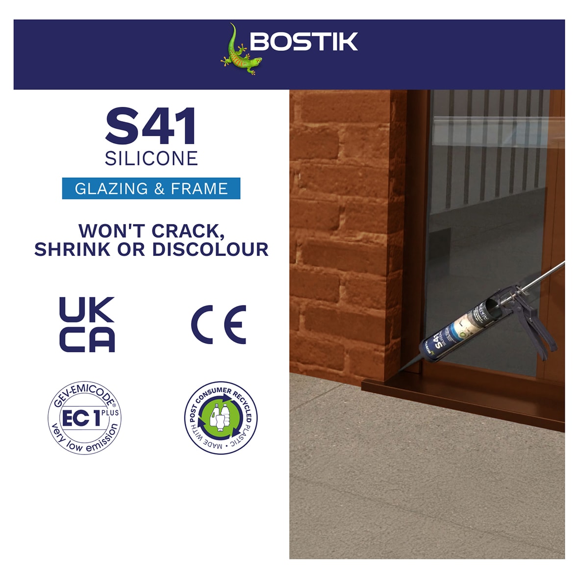 S41 Window & Frame Sealant - 310ml - Brown - view 4