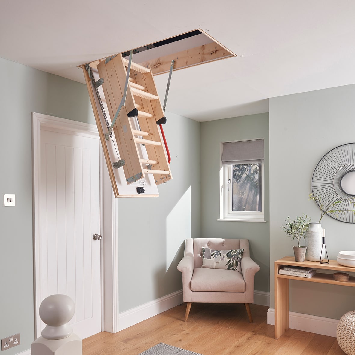Timber Eco S Line Loft Ladder - 2870mm Height - view 3
