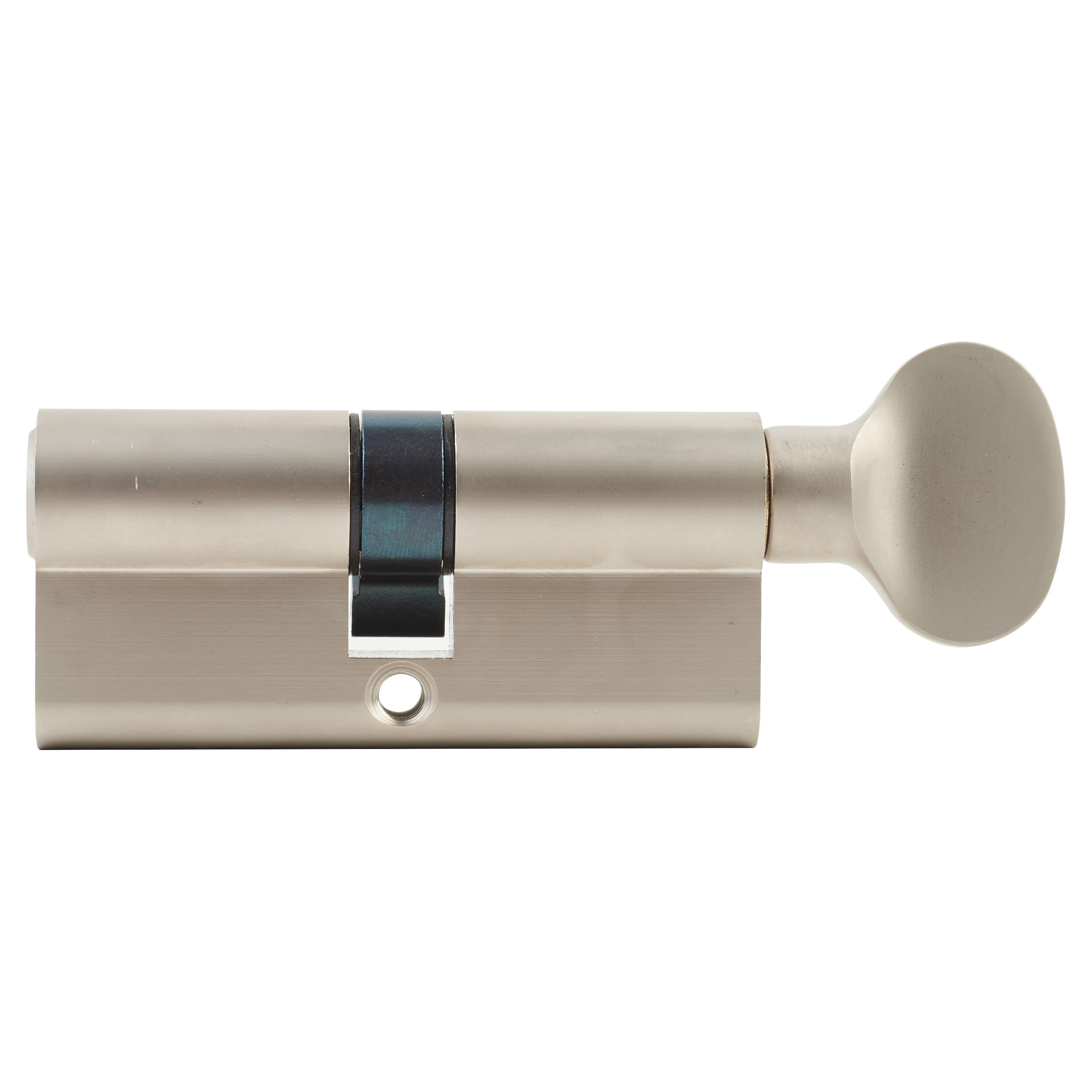 6 Pin 70mm Euro Thumbturn Cylinder 35Turn + 35mm - Satin Nickel - Master Keyed C - view 2