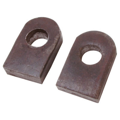 Gate Eye to Weld with Straight End Base - 16mm Pin - Self Colour Steel - Pair - view 2