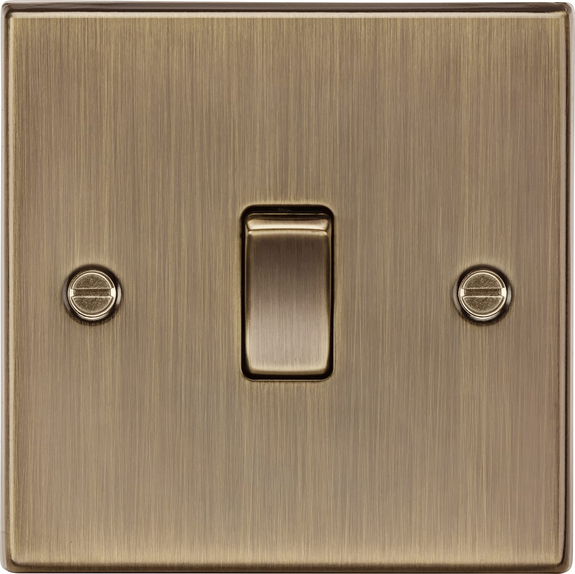 10AX 1 Gang Intermediate Light Switch - Antique Brass - view 4