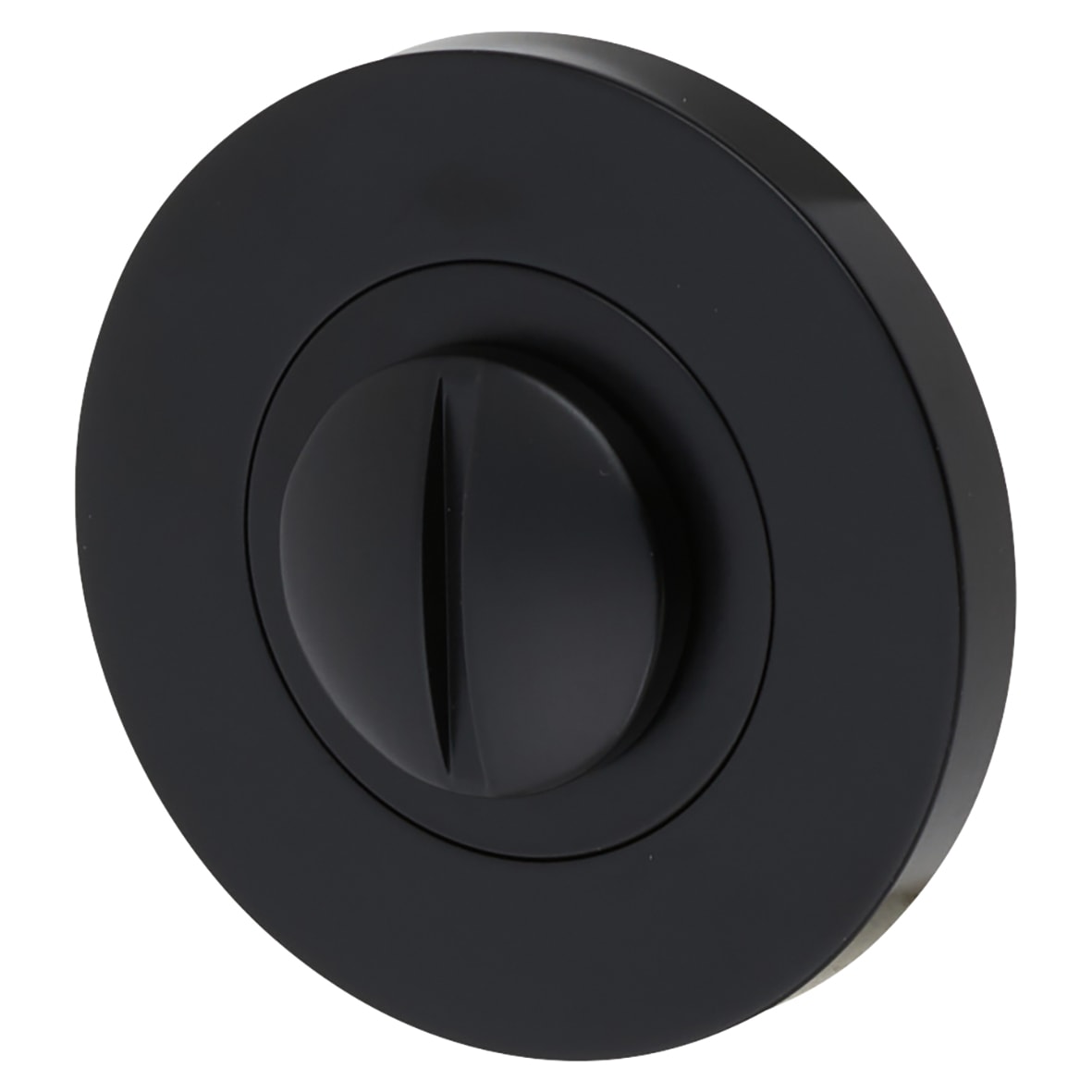 Bathroom Turn & Release - 50mm Diameter - Matt Black - view 3