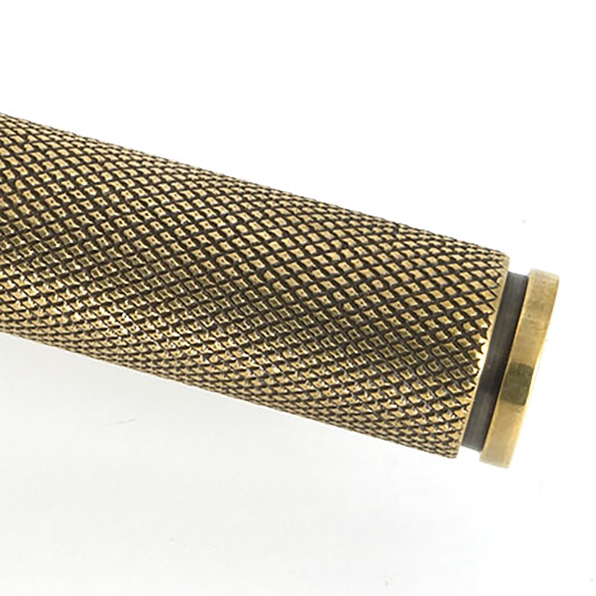 Brompton Knurled Locking Mortice & Hook Plate Window Fastener - Right - Aged Brass - view 2