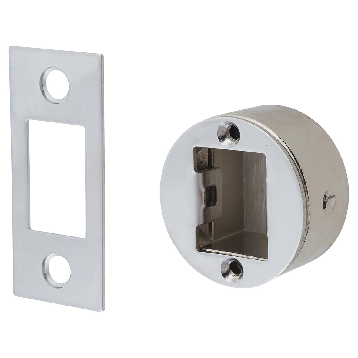 Quick Latch Bolt Through Tubular Bathroom Deadbolt - 71mm Case - 57mm Backset - Round - Pol Chrome - view 3