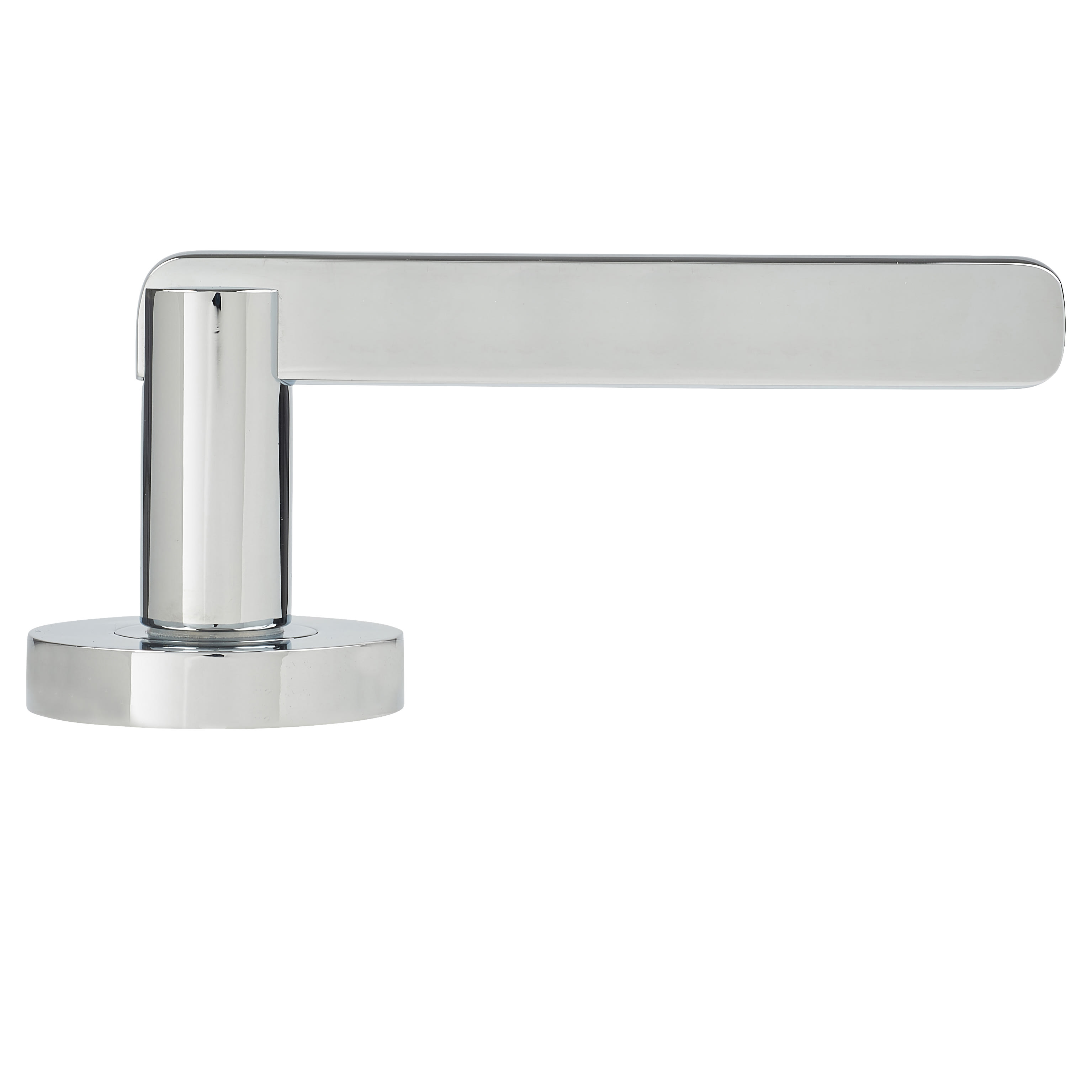 Polished Chrome Door Handles on Round Rose - Condor Range - view 3