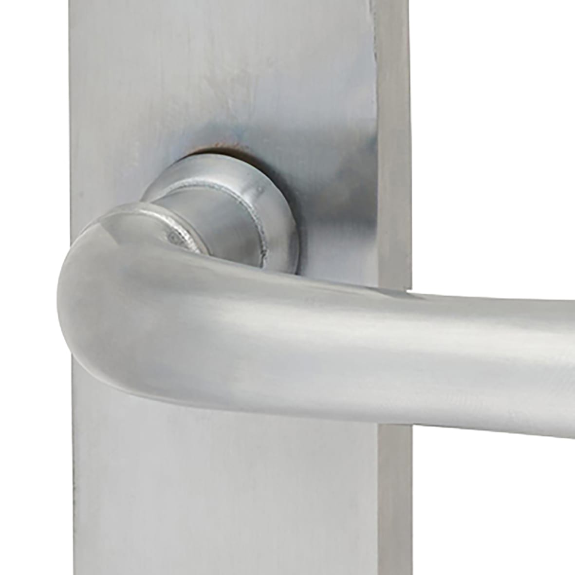 Satin Chrome Latch Door Handles - Sassari Range - 182 x 39mm - view 4