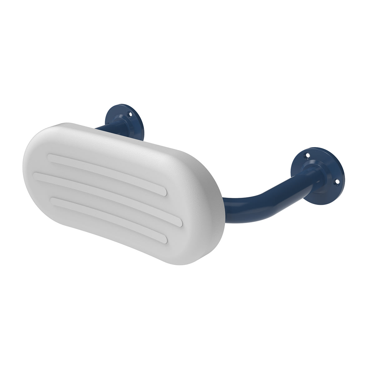 Steel Back Rest Rail And Pad - 485 x 35 x 300mm - Dark Blue - view 3