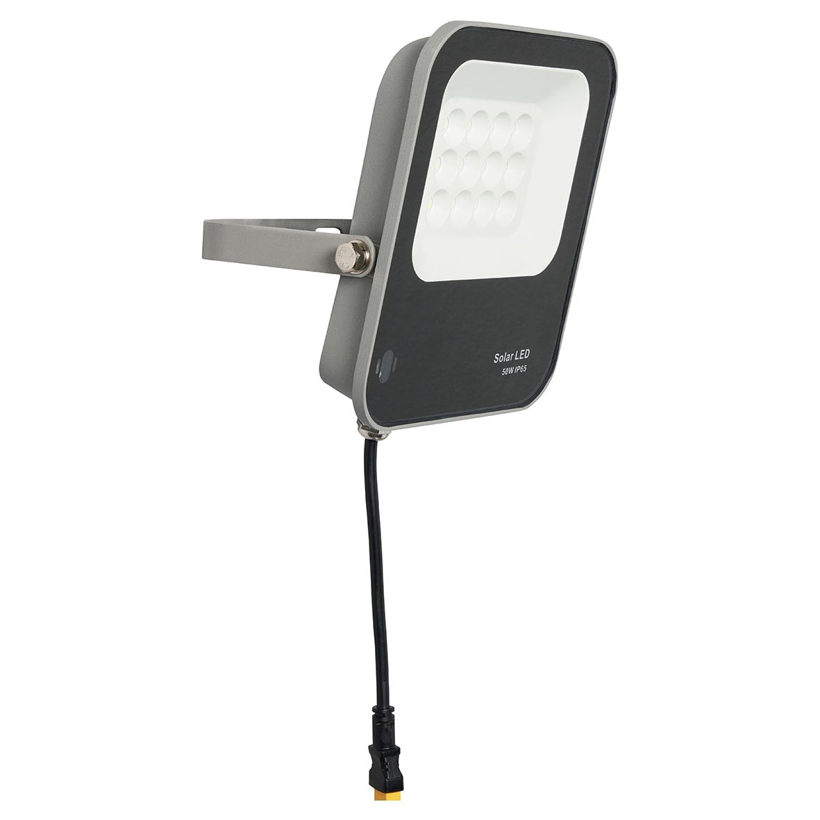 Forum Zink Denby 50W LED Security Floodlight with Solar Panel - IP65 - 6500K Daylight - Grey - view 4