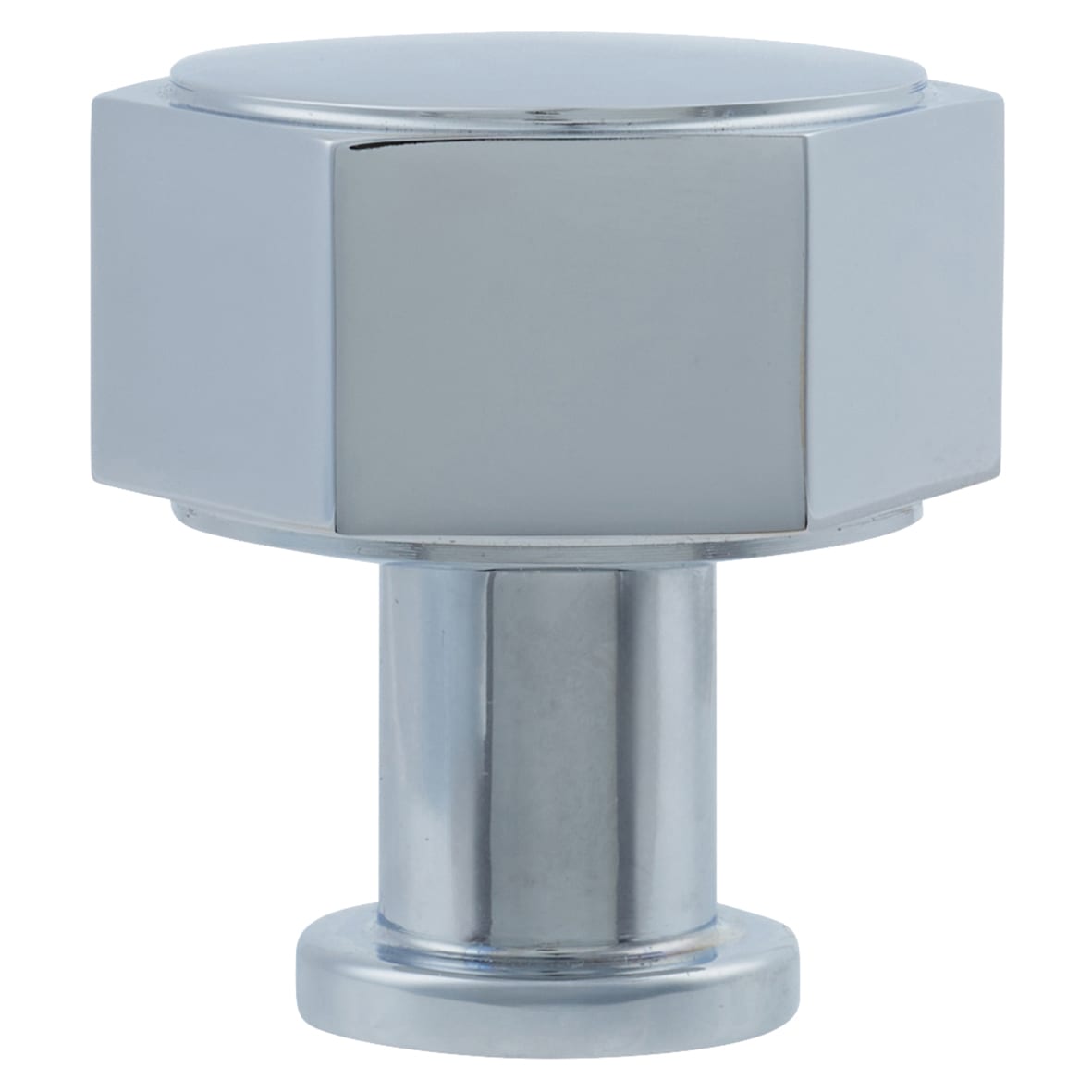 Vesper Hex Cabinet Knob - 33mm Diameter - Polished Chrome - view 2