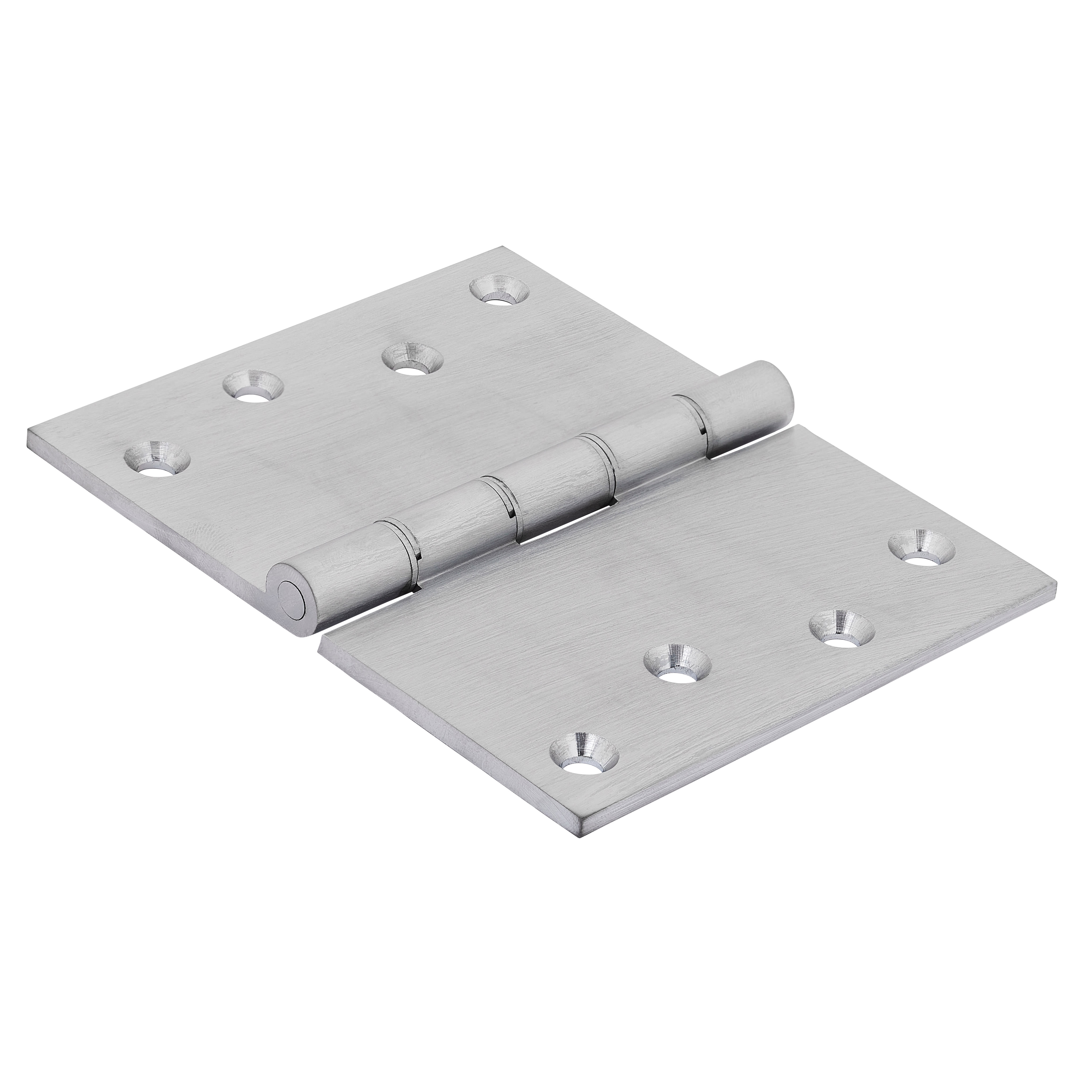 Quality Projection Hinge - 102 x 125 x 4mm - Satin Chrome - Pair - view 2